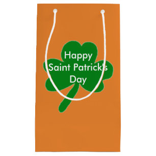 Sacola Para Presentes Pequena Shamrocks presentes no dia de São Patrick