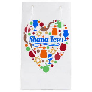 Sacola Para Presentes Pequena Shana Tova Rosh Hashanah Feriado Judaico de Ano No