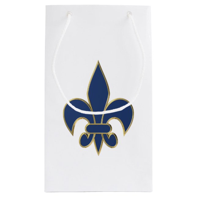 Sacola Para Presentes Pequena Símbolo Fleur de Lis (Verso)