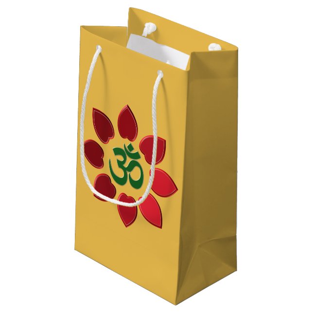 Sacola Para Presentes Pequena Símbolo Om (Verso inclinado)
