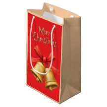 Sinos de Natal Elegantes Arte Vermelho de Férias