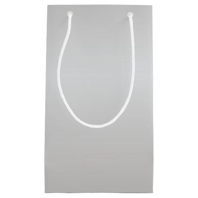 Sacola Para Presentes Pequena Sinos De Prata Metálicos (Frente)