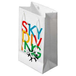 Sacola Para Presentes Pequena Skydiving