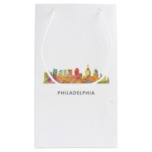 SACOLA PARA PRESENTES PEQUENA SKYLINE WB1 DE PHILADELPHFIA PENSILVÂNIA -