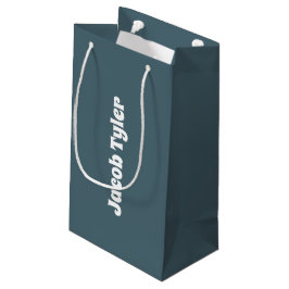 Sacola Para Presentes Pequena Slate Blue Personalizable Gift Bag