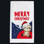 Sacola Para Presentes Pequena Sloth Christmas Snow Winter Animals Sloths<br><div class="desc">The sloth for Christmas with fairy lights. Funny animals with gifts and snow for the holidays. Also funny for christmas in July. Sloths are cute animals and perfect for Christmas.</div>