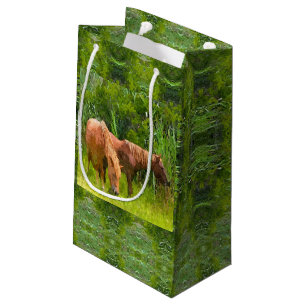 Sacola Para Presentes Pequena Sm Gift Bag Assateague Ponies