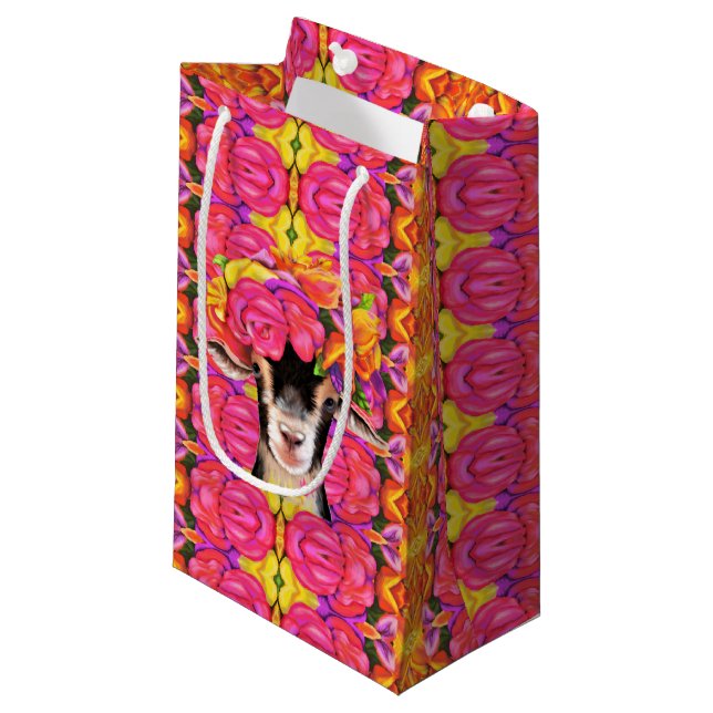 Sacola Para Presentes Pequena Sm Gift Bag Posey, o Goat (Frente inclinada)