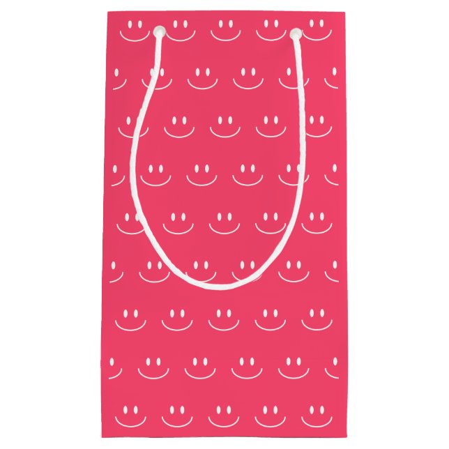 Sacola Para Presentes Pequena Smile Pink Smile Dift Bag (Frente)