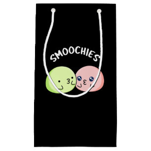 Sacola Para Presentes Pequena Smoochies Engraçado Beijar Mochi Pun Dardo BG