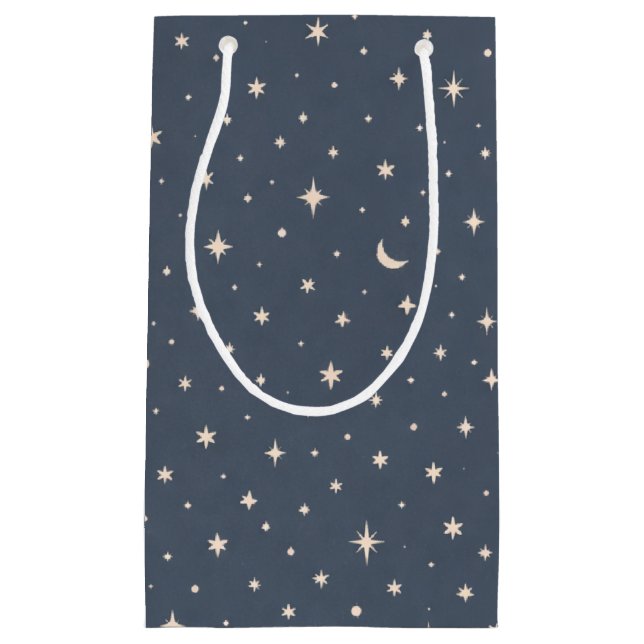 Sacola Para Presentes Pequena Soft Star Pattern Aesthetic (Frente)