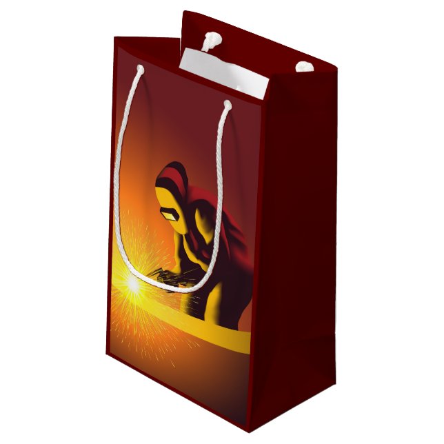 Sacola Para Presentes Pequena Soldadura (Verso inclinado)
