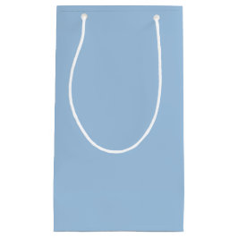 Sacola Para Presentes Pequena Solid Azul de Inverno Suave