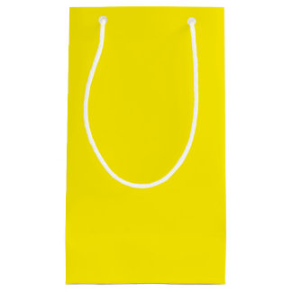 Sacola Para Presentes Pequena Solid Sunny Yellow Color