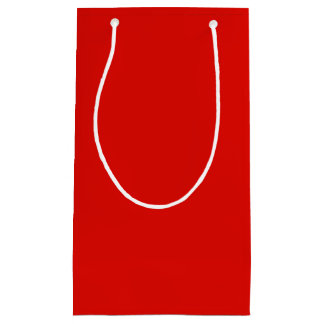 Sacola Para Presentes Pequena Sólido Holly Red