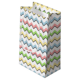 Sacola Para Presentes Pequena Sombra Pastel da Chevron-Gota por Shirley Taylor