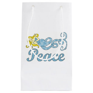 Sacola Para Presentes Pequena Sonhos do feriado da sereia da paz