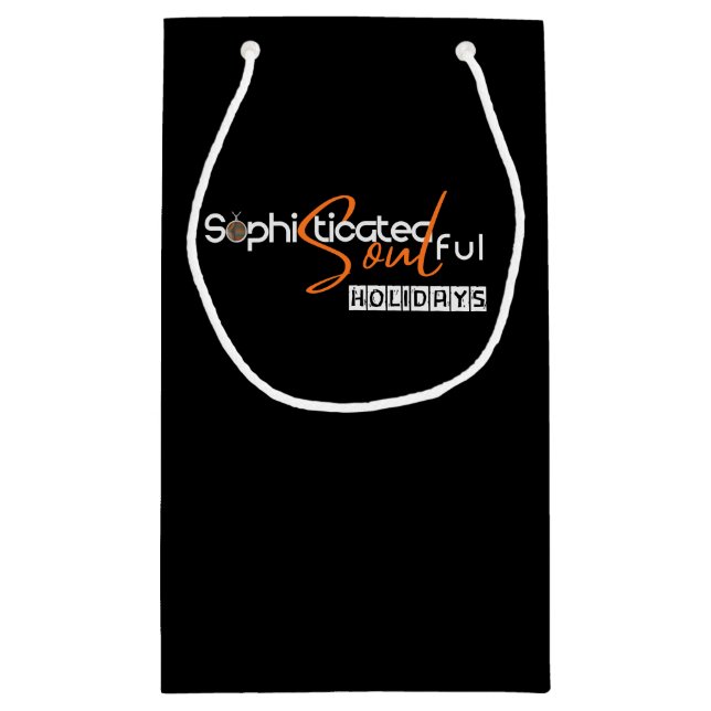 Sacola Para Presentes Pequena Sophisticated Soulful Holidays (Verso)
