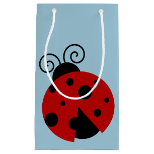 Sacola Para Presentes Pequena Sorte ser um belo cartoon Ladybug