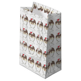 Sacola Para Presentes Pequena Sorvete de Chocolate Quente Sundae Sobremesa Loja 