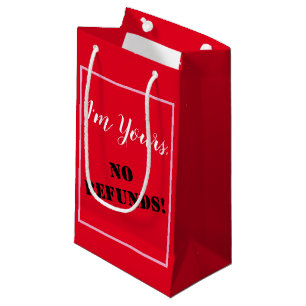Sacola Para Presentes Pequena Sou Seu, SEM REEMBOLSO!