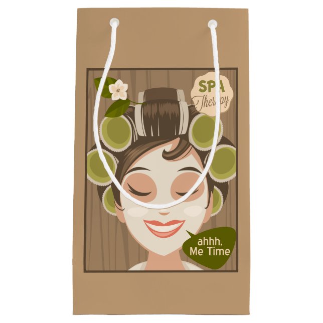 Sacola Para Presentes Pequena Spa Day Me Time Gift Bags (Frente)