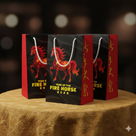 Sacola Para Presentes Pequena Stunning Chinese Year of the Fire Horse 2026