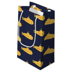 Sacola Para Presentes Pequena Submarino amarelo