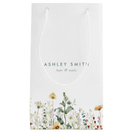 Sacola Para Presentes Pequena Summer Wildflower Field Business