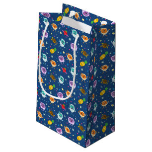 Sacola Para Presentes Pequena Super Simples Bumble Nums Space Birthday