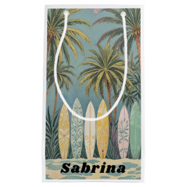 Sacola Para Presentes Pequena Surf, Estilo de Pastel Personalizado