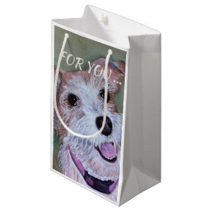 SACOLA PARA PRESENTES PEQUENA SWEET JACK RUSSELL