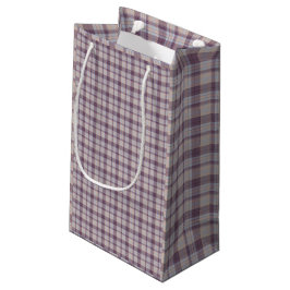 Sacola Para Presentes Pequena Tartan roxo