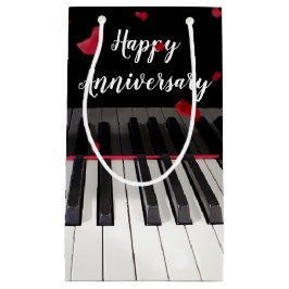 Sacola Para Presentes Pequena Teclado Piano Aniversário