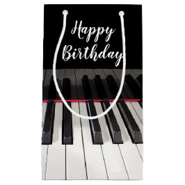 Sacola Para Presentes Pequena Teclado Piano de Aniversário