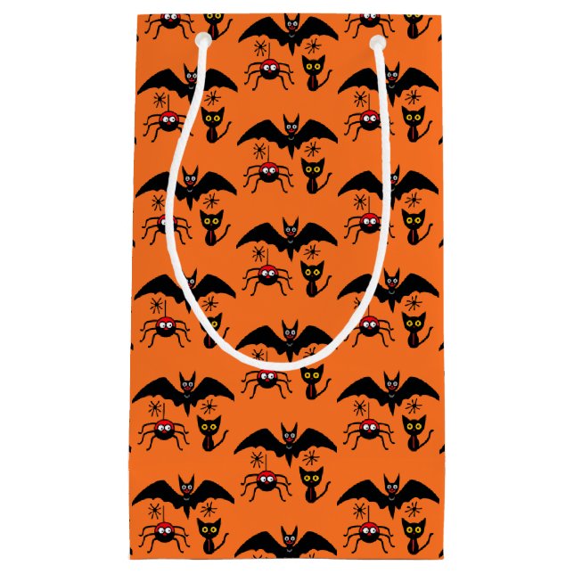 Sacola Para Presentes Pequena Tema de Halloween (Frente)