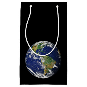 Sacola Para Presentes Pequena TERRA do PLANETA do saco pequeno do presente do