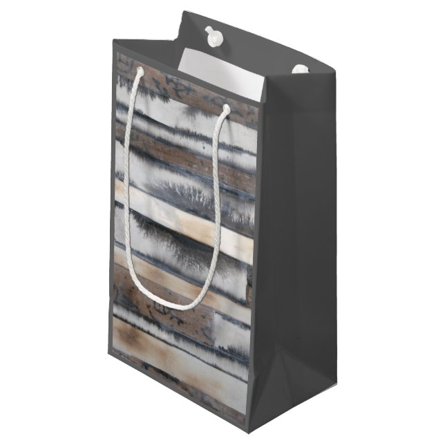 Sacola Para Presentes Pequena Terra e fumaça I (Frente inclinada)