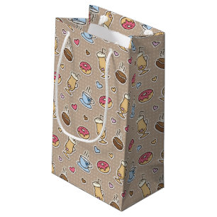 Sacola Para Presentes Pequena Teste padrão do café