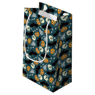 Sacola Para Presentes Pequena Teste padrão do Dia das Bruxas