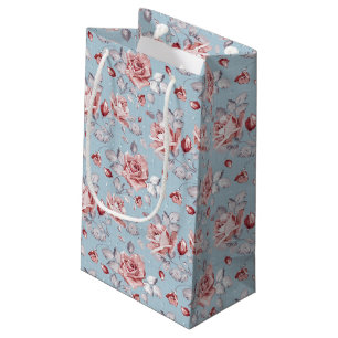 Sacola Para Presentes Pequena Teste padrão do papel de parede da elegância dos