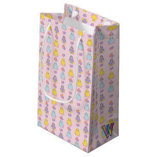Sacola Para Presentes Pequena Teste padrão do pintinho do primavera de Lil