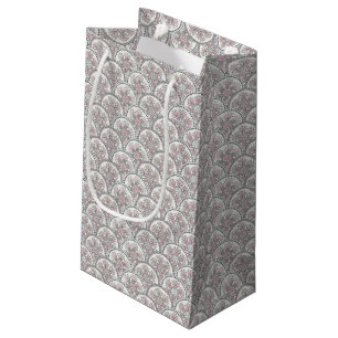 Sacola Para Presentes Pequena Teste padrão do vintage de Centle