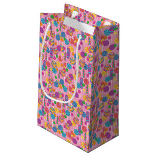 Sacola Para Presentes Pequena Teste padrão dos doces dos pirulitos