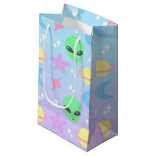 Sacola Para Presentes Pequena Teste padrão estrangeiro Pastel