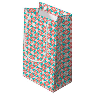 Sacola Para Presentes Pequena Teste padrão étnico multicolorido