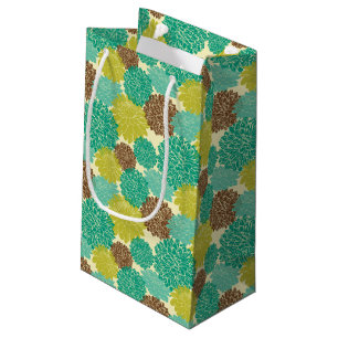 Sacola Para Presentes Pequena Teste padrão floral 2