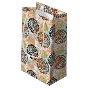 Sacola Para Presentes Pequena Teste padrão floral 7
