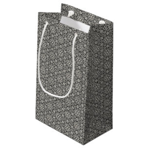 Sacola Para Presentes Pequena Teste padrão floral árabe
