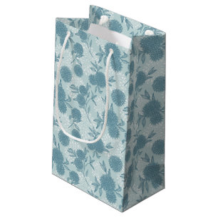 Sacola Para Presentes Pequena Teste padrão floral retro 2 2
